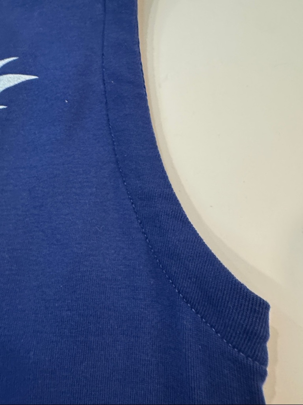 Chico's Navy Palm-Print V-Neck Tank with Tropical Print - Picture 9 of 13